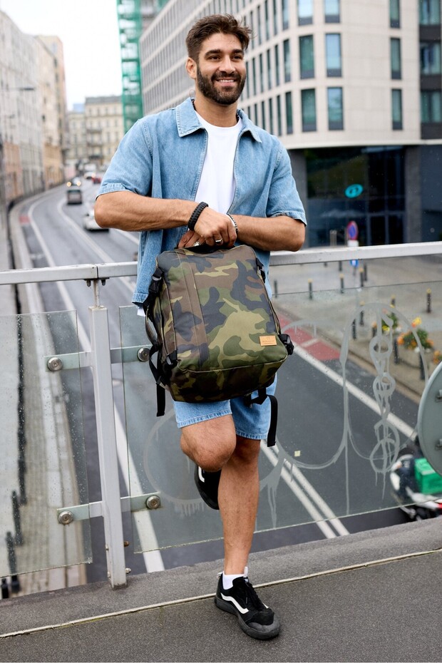 Large polyester travel backpack - Rovicky - 5