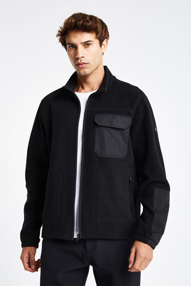 Men's Fleece Zippered Sweatshirt 25K-1068