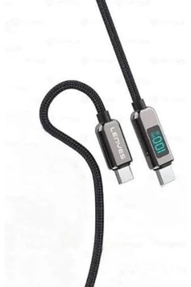 كابل شحن سريع من نوع C إلى نوع C بقوة 100 واط من Lenyes LC102TC-TC PD