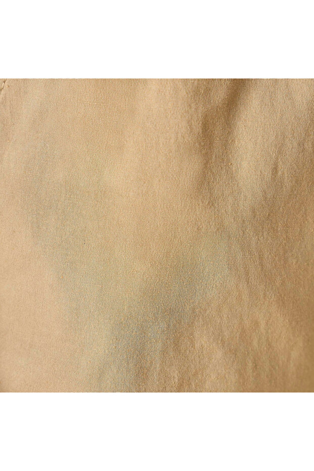 Solid Cargo Shorts with Pockets and Drawstring Closure - 5