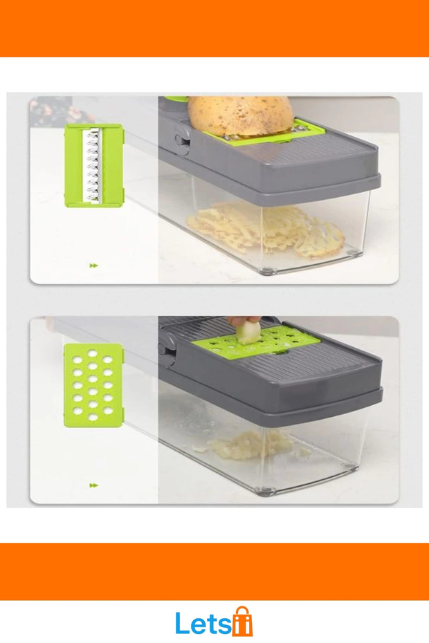 مجموعة أدوات تقطيع متعددة الوظائف، أداة مطبخ سريعة وآمنة - 4