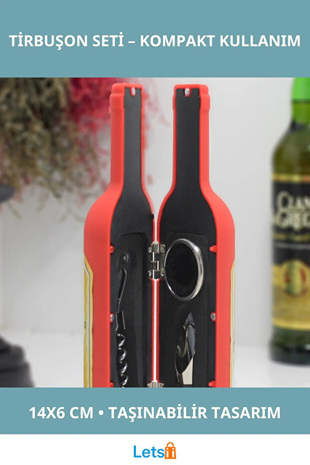 فتاحة زجاجات حمراء صغيرة الحجم ومريحة - 1