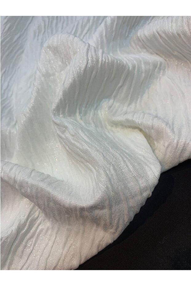 Double Layer Textured Tock Fabric with Shimmering Surface - 5