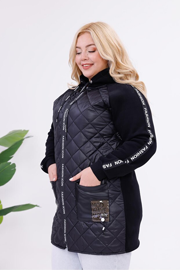 معطف مبطن مقاس كبير - 7