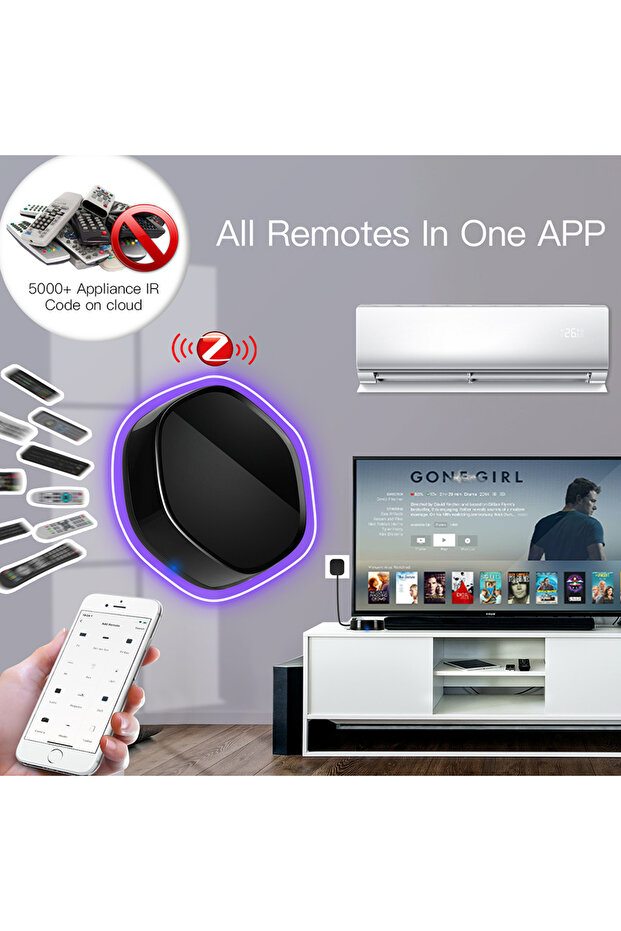 Tuya Smart Home WiFi 2 in 1 Wireless Multi-function BLE Mesh+ZigBee Gateway with 38K IR Remote Co... - 4