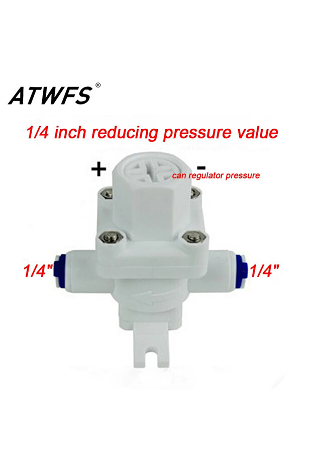 ATWFS Pressure Regulator RO Water Purifier Parts Water Pressure Switch 1/4'' Connection Regulator...