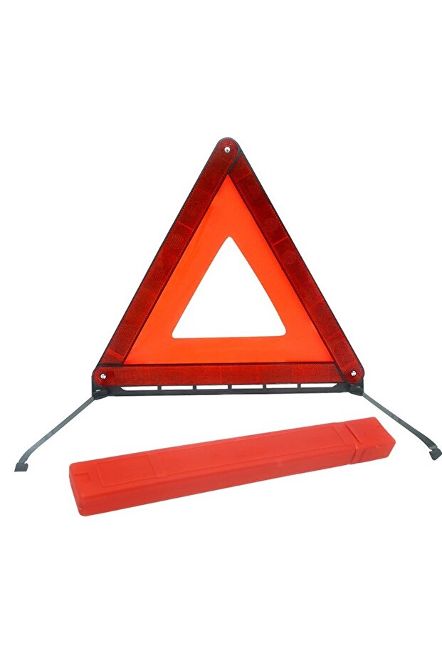 1pc Car Emergency Breakdown Warning Triangle Red Reflective Road Safety Hazard Car Tripod Portable F