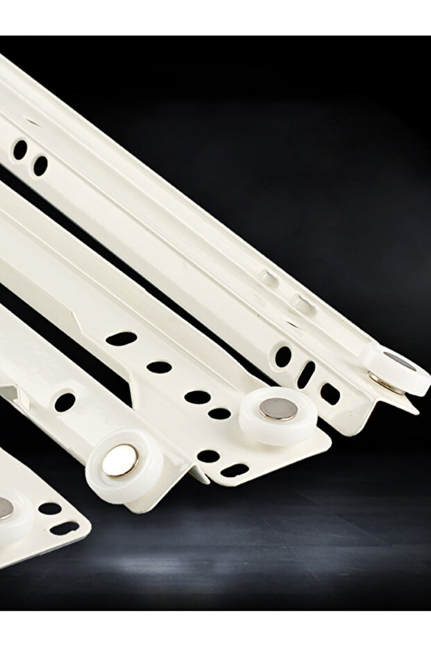 55cm Drawer Track Slides Two Cabinet Rails Thickening Computer Table Chute Clothing Cabinets Keyboar - 7