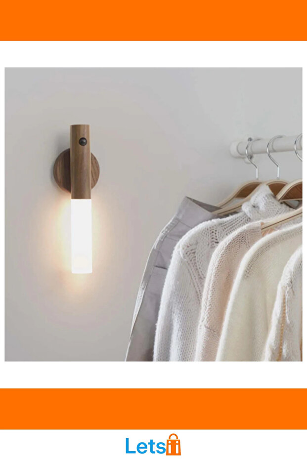 Akıllı Sensörlü Ahşap Tasarımlı Lamba - 3