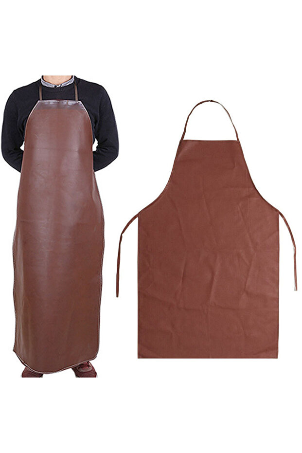 97×65CM Leather Welding Apron Polyurethane Equipments Welder Thermal Insulation Protection Wears ...
