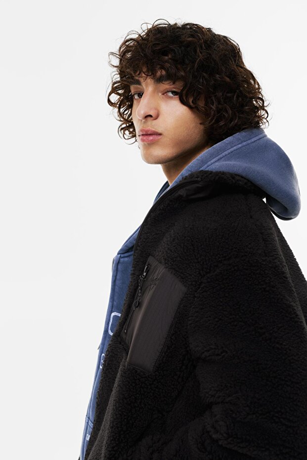 Suni yünlü kombin ceket - 5