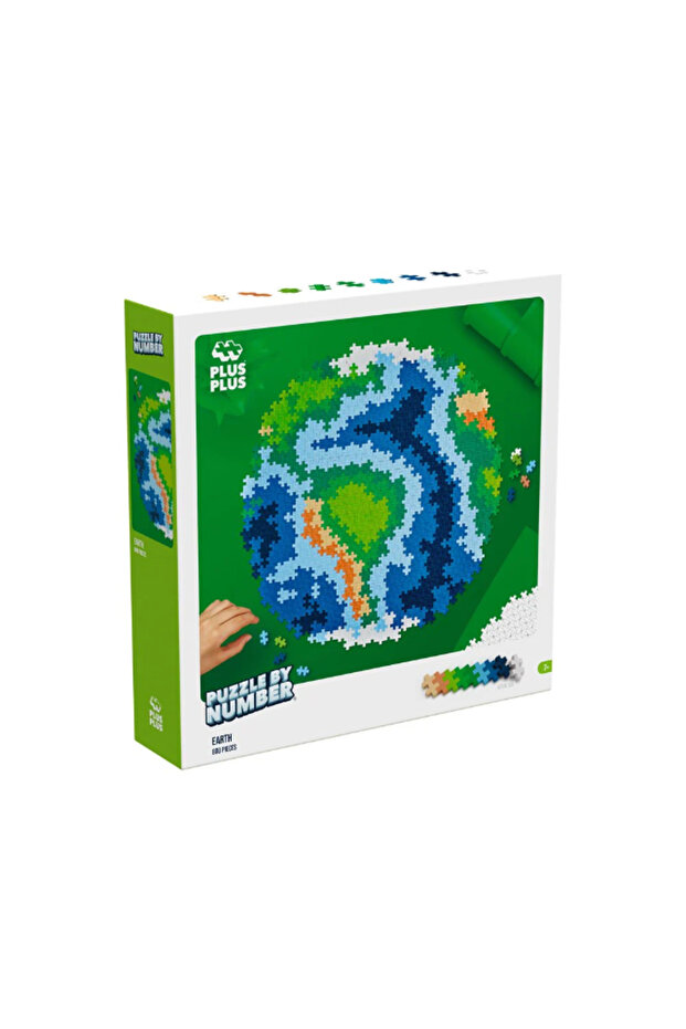 Plus-Plus Number Puzzle, 800 pieces, Earth - 1