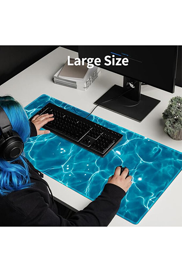 Large Mouse Pad Extended Gaming Mouse Pad Non-Slip Rubber Base 800x300mm Mouse pad Office Desk - 3