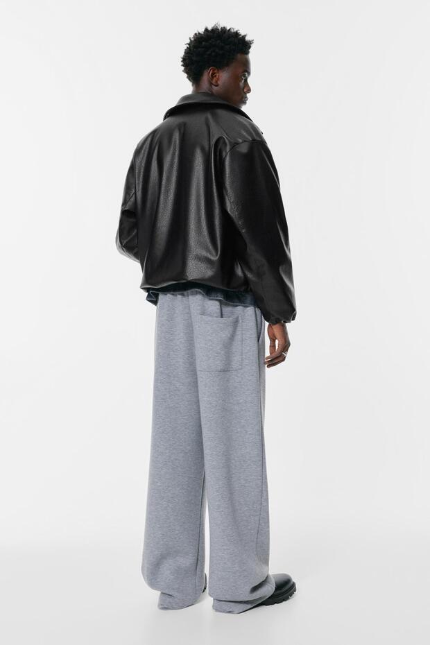 Hacimli suni deri ceket - 7