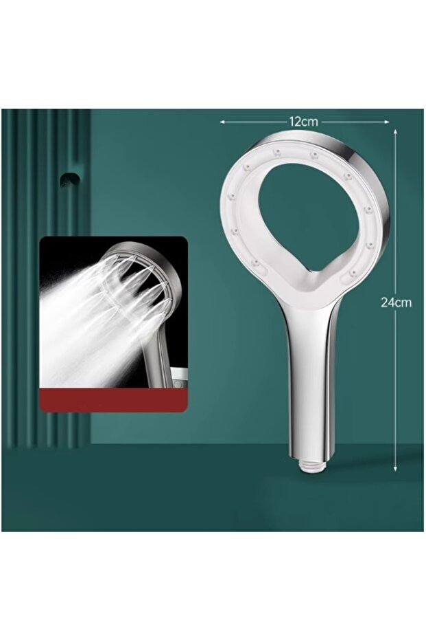 ® Shower Head, Adjustable Spray, Versatile Flexibility, Multiple Modes, Silver Finish - 3