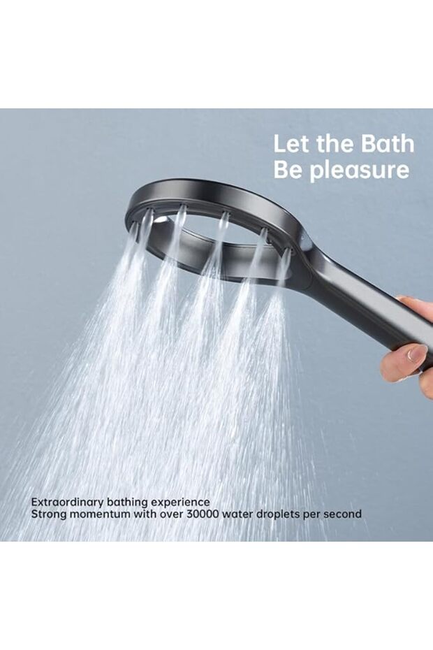 ® Shower Head, Adjustable Spray, Versatile Flexibility, Multiple Modes, Gray Finish - 4