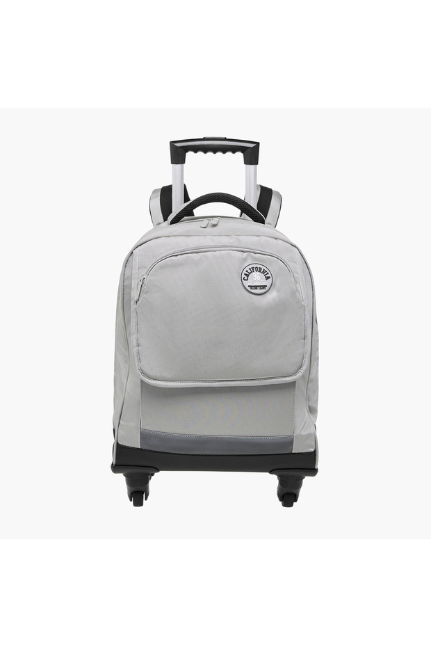 Solid Trolley Bag for Kids 8-13 Years with Adjustable Strap