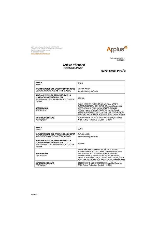 Set of 150 Flippy Face Masks, Single Use, FFP2 KN95 CE0370, 5 Layers, White - 8