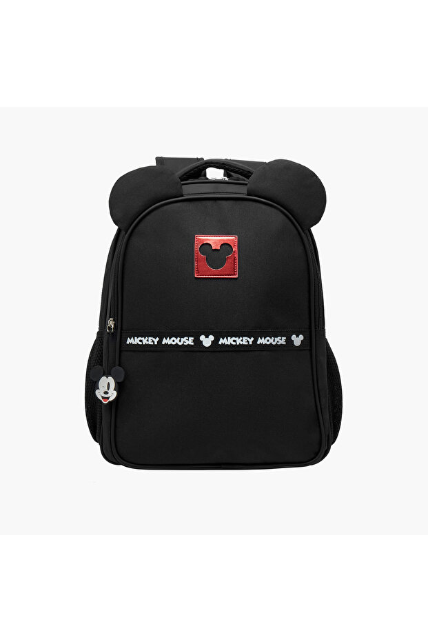Mickey Mouse Backpack with Adjustable Shoulder Straps and Zip Closure - 16 inches