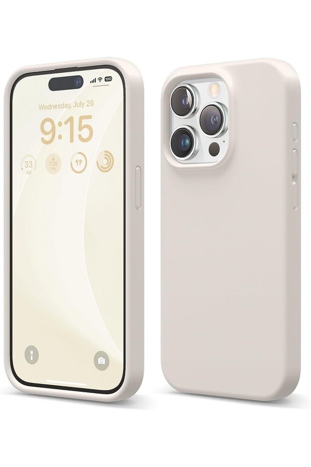 Soft Grade Series L iPhone 15 Pro Launch Silicone Phone Case with Velvet Inside and Camera Protection
