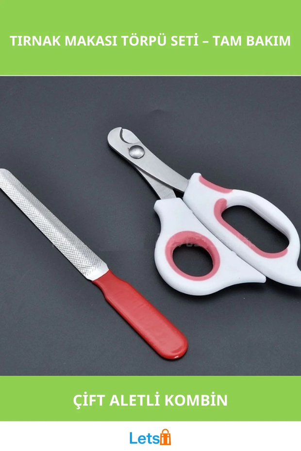 مجموعة مقصات أظافر حادة وأداة تلميع للحيوانات الأليفة - 1