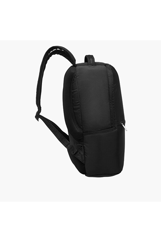 Solid Backpack with Adjustable Straps and Zip Closure - 18 inches - 5