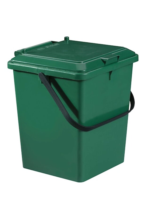 Rectangular bucket for waste collection 8 L – Compact and practical, with lid - 1