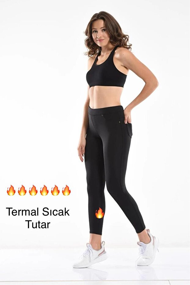 DALGIÇ CEPLİ ŞARDONLU TAYT - 1