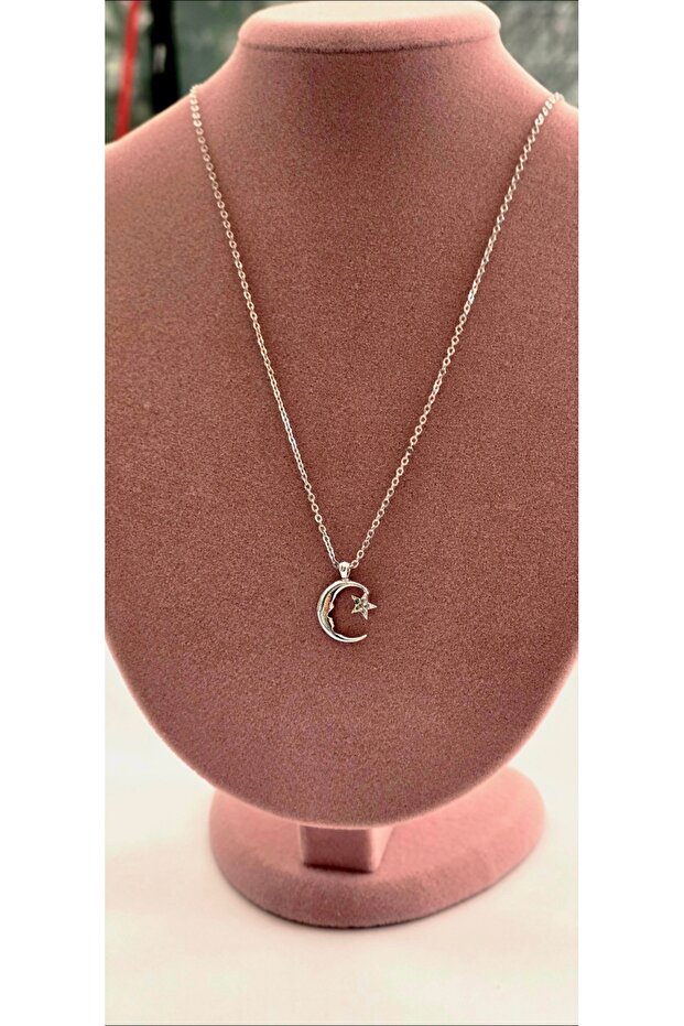 Gumus renk kolye - 3