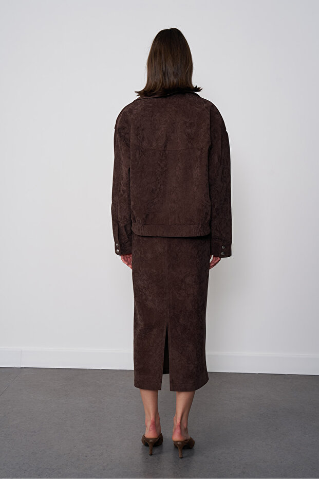 Süet Bomber Ceket - 5