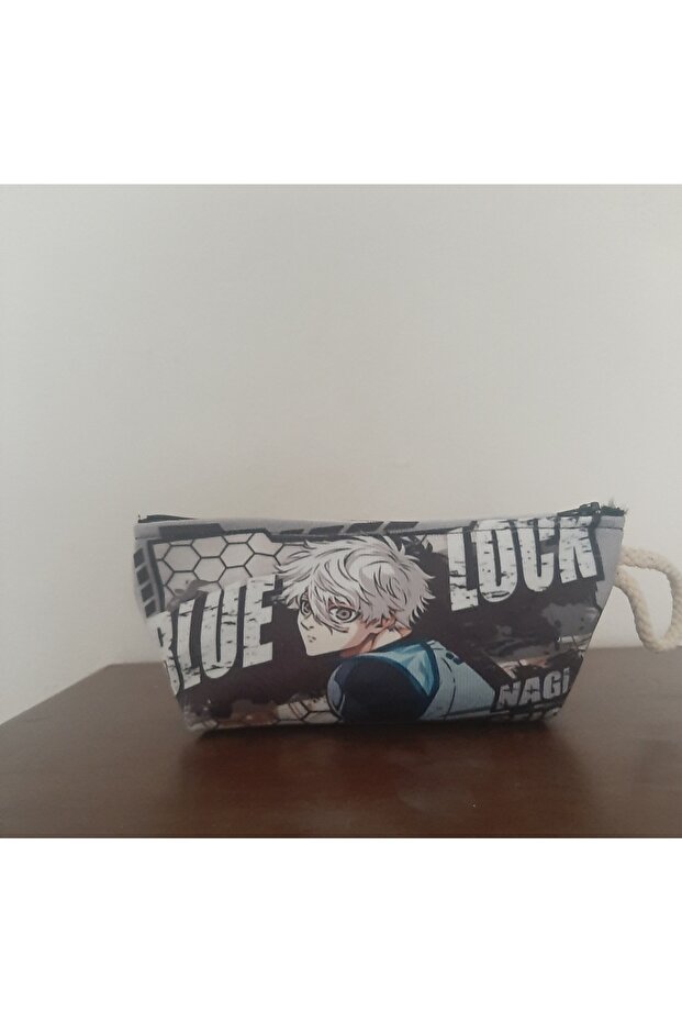 Owl Bag Blue Lock - Nagi Seishiro Patterned Pen Holder - Makeup Bag