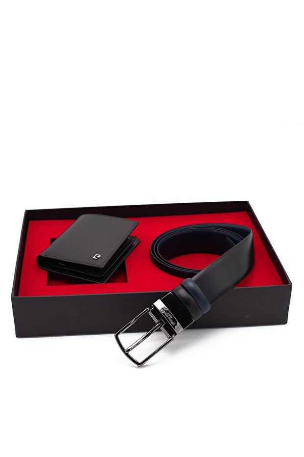 Double-Way Leather Belt & Wallet Set Pcci̇ft01Sl-1335A2C