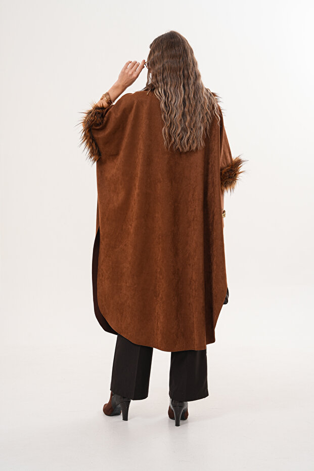 Süet Uzun Panço - 6