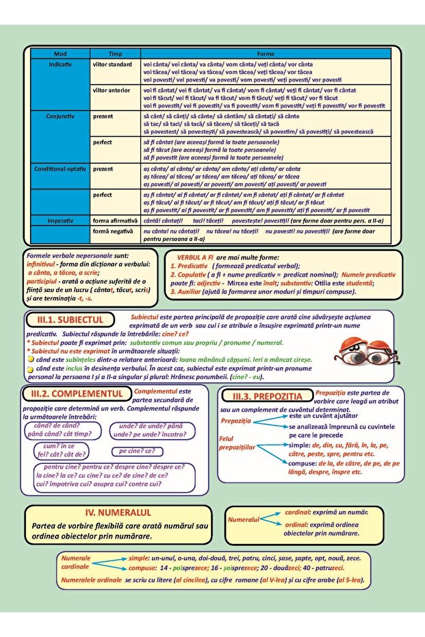 Plansa. Gramatica - Clasa 6 Partea 1 - 3