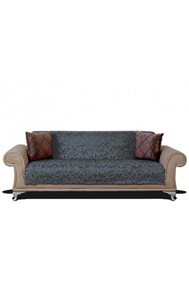 1 Adet Tay Tüyü Kaymaz Koltuk Kanepe Çekyat Örtüsü 170 x 210 - 1