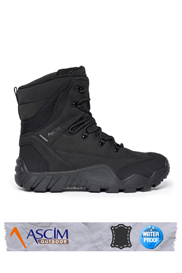 Outdoor Unisex Waterproof Nubuck Leather Four Seasons High Ankle Boots