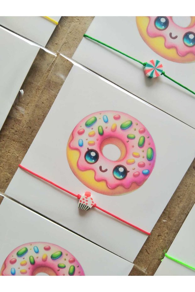 Birthday Certificate Gift Preschool Student Unisex Children Mixed Color Card Candy Wristband 12Pcs