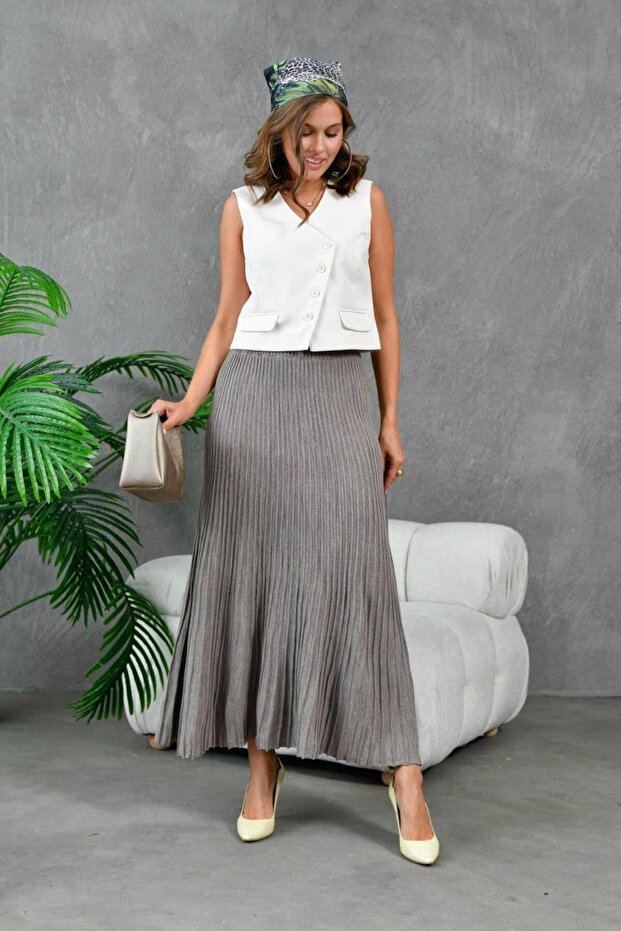 10807-Cloche Cut Flexible Knit Skirt