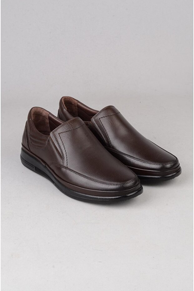 Select 2667 Genuine Leather Comfort Men's Shoes Brown