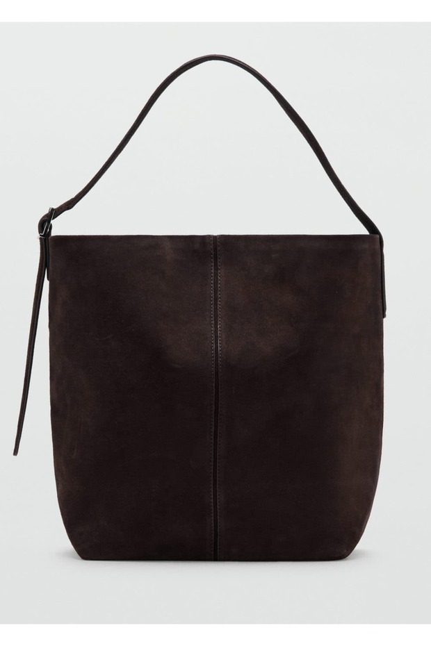 Süet shopper çanta - 2