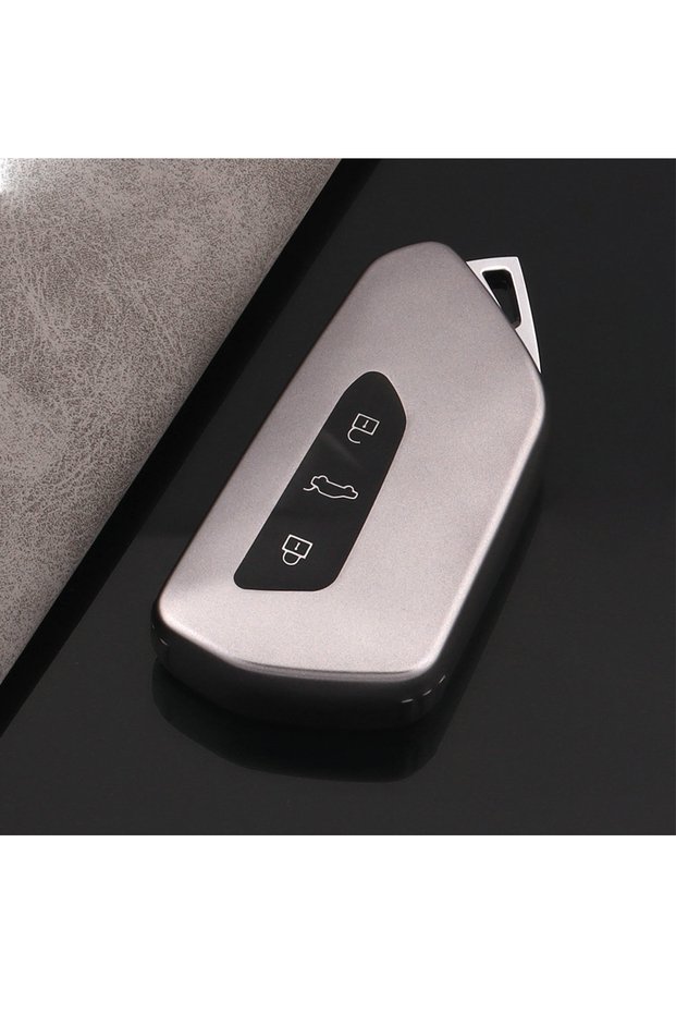 Volkswagen Golf 8 Caddy Seat Leon Grey Silicone Key Case Cover Key Container