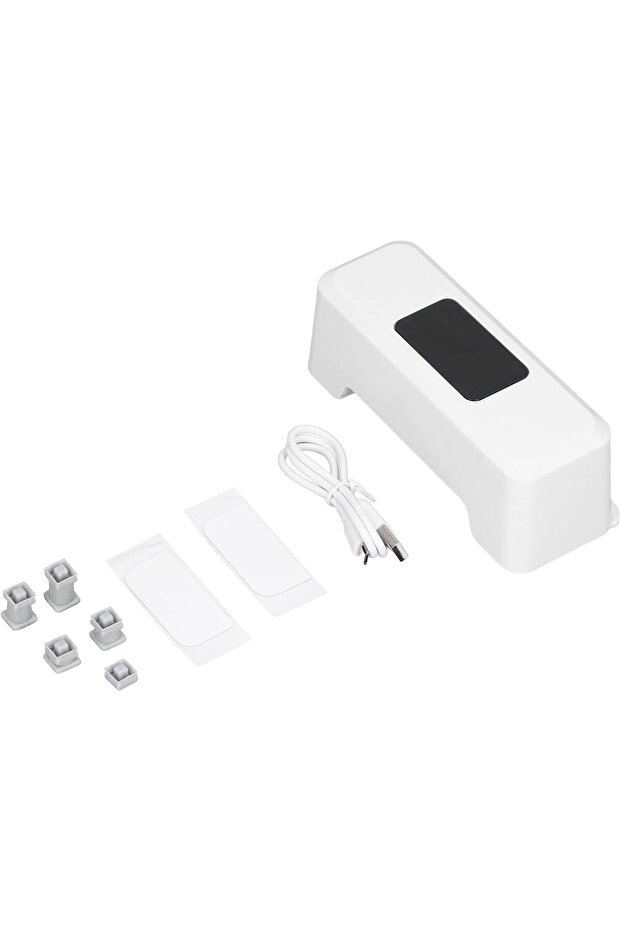 Automatic Motion Sensor Touchless Toilet Flush Button (White) - 1