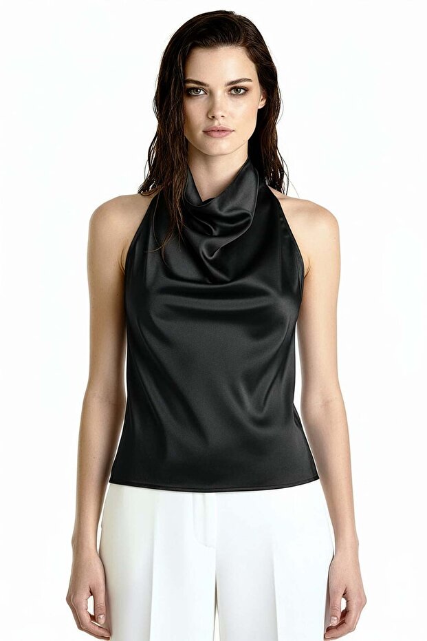 Degaje Saten Bluz - 1