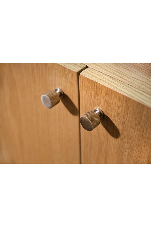 9130.08 Inox Furniture Button | Cupboard and Wardrobe Handle