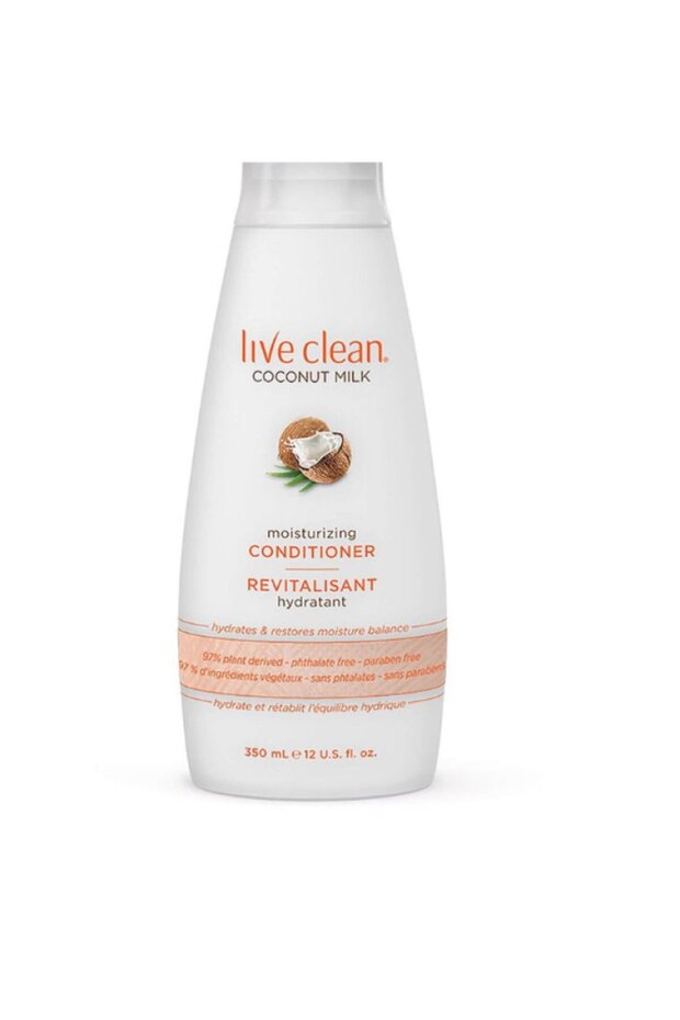 Live Clean, Moisturizing Conditioner, Coconut Milk, 12 fl oz (350 ml)