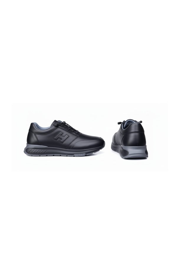 Gr0411 Genuine Leather Double Color Long Sole New Generation Smart Lacing Sports Walking Shoes