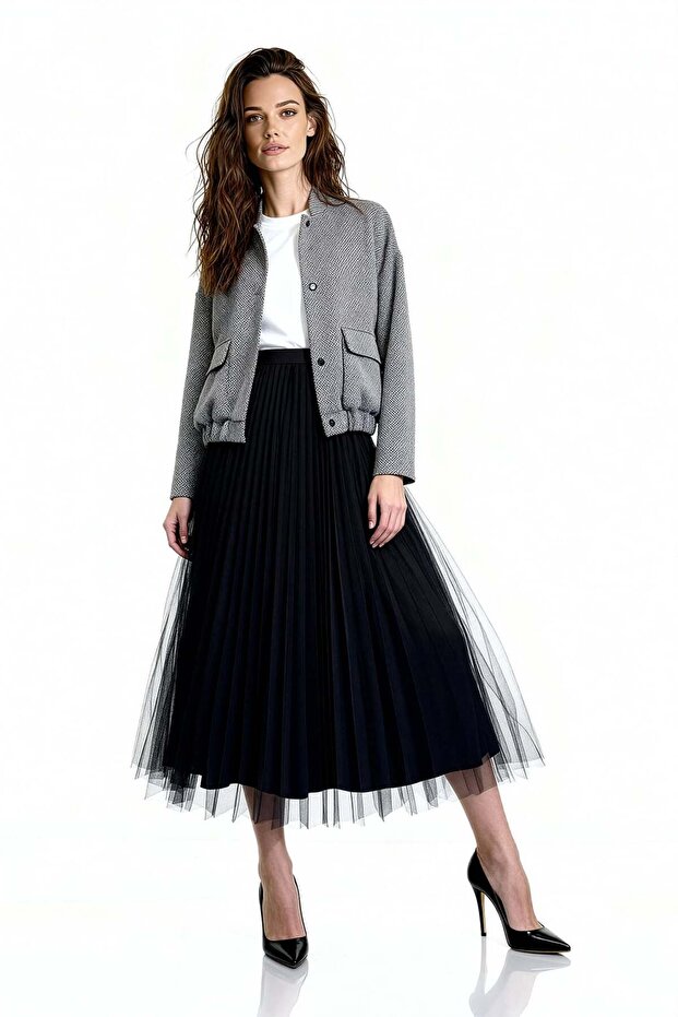 Belden Büzgülü Ceket - 1