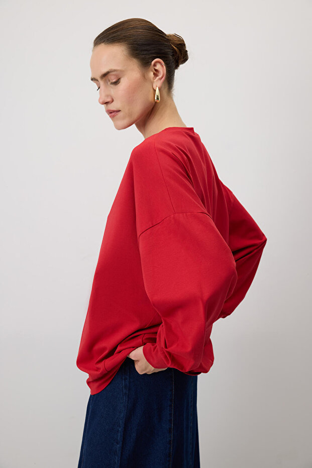 UZUN KOLLU BASIC T-SHIRT - 4