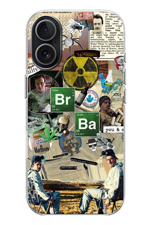 حافظة سيليكون متوافقة مع هاتف iPhone 17 من Breaking Bad Collage مطبوع - 1