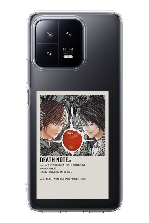حافظة سيليكون مطبوع متوافقة مع هاتف Xiaomi Mi 13 بتصميم ملصق Death Note - 1